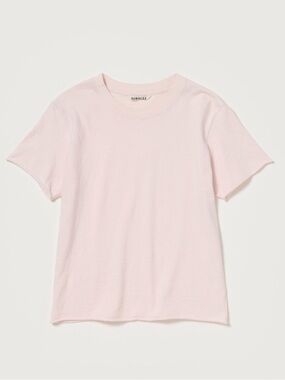 Auralee Women's Light Pink Short Sleeve Crewneck Tee